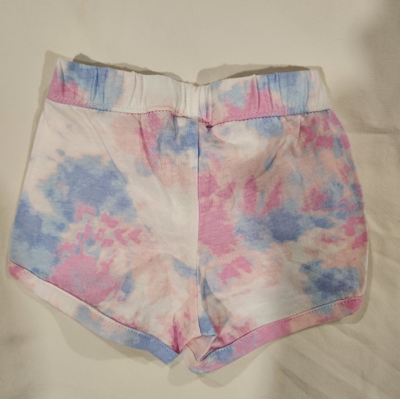 Carter's Baby Girl Pink Elephant Bodysuit & Blue Tye Dye Shorts Set Size 3M NWT - Picture 7 of 9